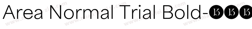 Area Normal Trial Bold字体转换
